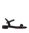 Christian Louboutin Sweet Jane Leather Sandals In Black