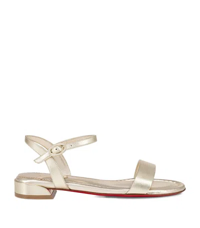 CHRISTIAN LOUBOUTIN SWEET JANE LEATHER SANDALS