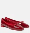 Christian Louboutin Sweetie Jane Red Soft Patent Ballerinas In Red