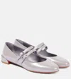 Christian Louboutin Sweet Jane Patent Red Sole Ballerina Flats In Lila