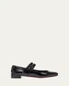 Christian Louboutin Womens Black Sweet Jane Patent-leather Heeled Pumps Eur 38.5 / 5.5 Uk In Black