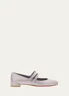 Christian Louboutin Sweet Jane Patent Red Sole Ballerina Flats In Mauve