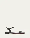 Christian Louboutin Sweet Jane Red Sole Ankle-strap Sandals In Cuoio