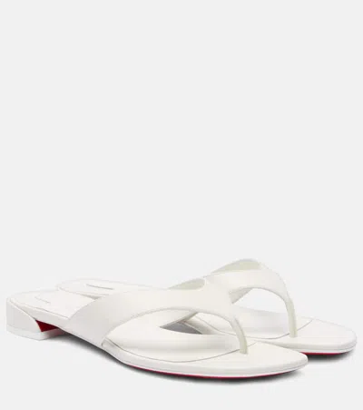 Christian Louboutin Sweet Janetonga Leather Thong Sandals
