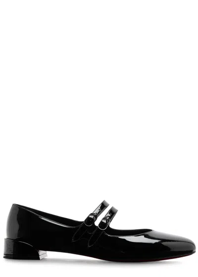 Christian Louboutin Women Miss Jane Patent Leather Ballets In Black