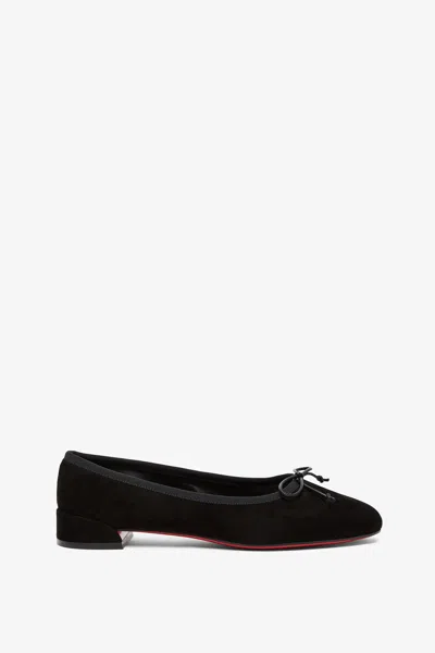 Christian Louboutin Sweetie Jane Black Suede Ballerinas