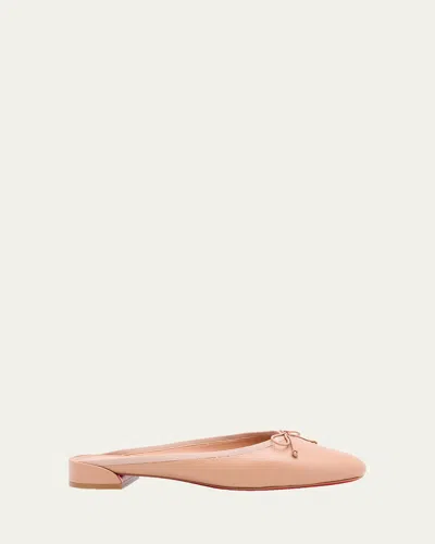 Christian Louboutin Sweetie Jane Red Sole Ballerina Mules In Pink