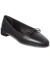 Christian Louboutin Sweetie Strass Leather Ballerina Flat In Black