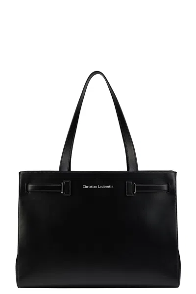 Christian Louboutin Tactical Tote E/w In Red