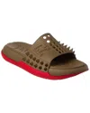 Christian Louboutin Louboutin Men Mule Take It Easy Flat Rubber In Brown
