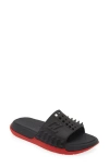 Christian Louboutin Take It Easy Spiked Slides In Black