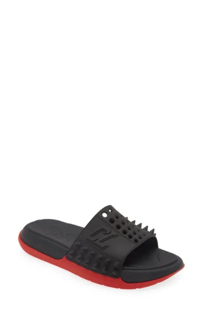 Christian Louboutin Take It Easy Slip-on Mules In Black