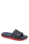 Christian Louboutin Take It Easy Spiked Slides In Marine