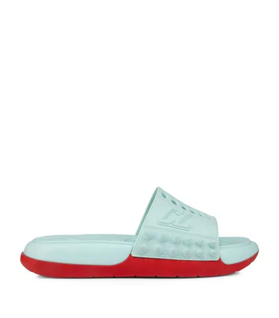 Christian Louboutin Take It Easy Slides In Iceberg