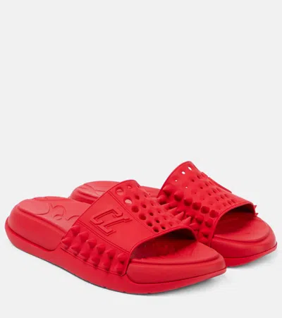 Christian Louboutin Pantoletten Take It Easy In Rot