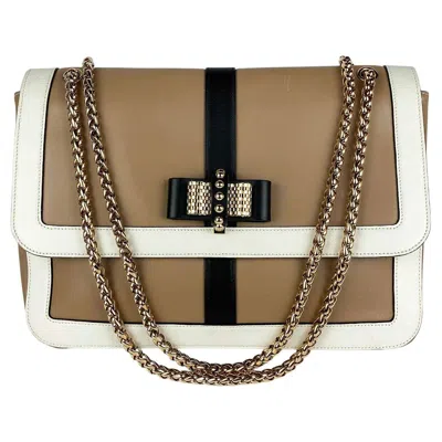 Pre-owned Christian Louboutin Tan Sweet Charity Shoulder Bag In Brown