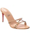 Christian Louboutin Tatoosh 85 Leather Sandal In Beige