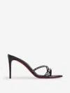 Christian Louboutin Tatoosh Spikes 85mm Studded Leather Mules In Stud Detail On The Instep