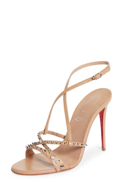 Christian Louboutin Tatooshka Spike Sandal In Blush