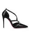Christian Louboutin Women Tatooshka Spikes 100 Pumps In Black