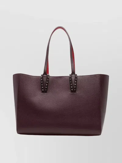 Christian Louboutin Textured Tote Bag Studded Handles