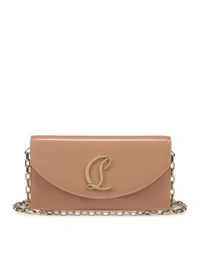 Christian Louboutin The Loubi 54 Wallet In Blush/silver