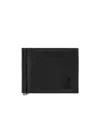 Christian Louboutin Mooncrest Calfskin Bifold Wallet With Money Clip In Black