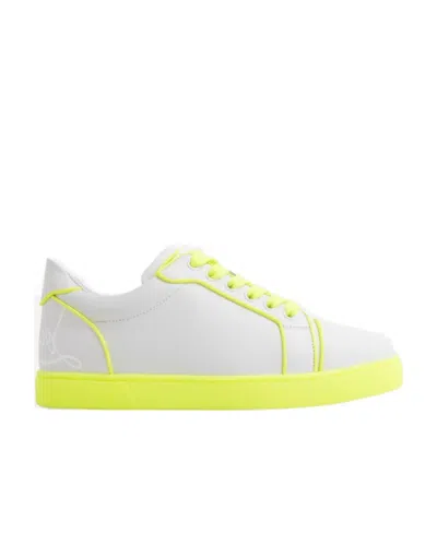 Christian Louboutin Tie Low-top Sneakers In White