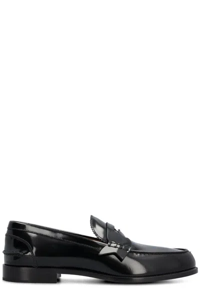 Christian Louboutin Timeless Penny Loafers In Black
