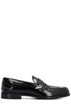 Christian Louboutin Mens Black Penny Flat Calf Abrasviato Leather Loafers In Black