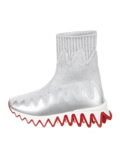 Pre-owned Christian Louboutin Babies' Toddler Boys' Knit Mini Sharky Sock Sneakers