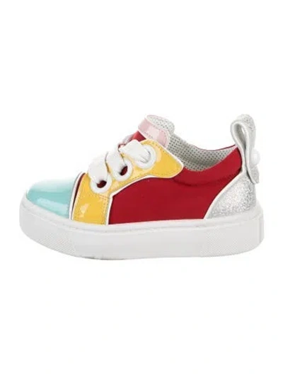 Pre-owned Christian Louboutin Babies' Toddler Girls' Low Top Sneakers In Red