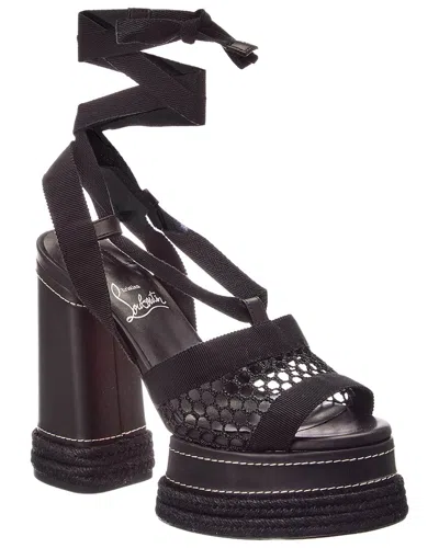Christian Louboutin Toledissima 130 Leather Sandal In Multi