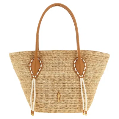 Pre-owned Christian Louboutin Tote Bag � Beige In Brown