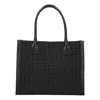 Christian Louboutin By My Side E/w Large Canvas Tote Bag In Black