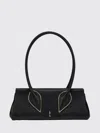 Christian Louboutin Venus Calf Leather Baguette Shoulder Bag In Black