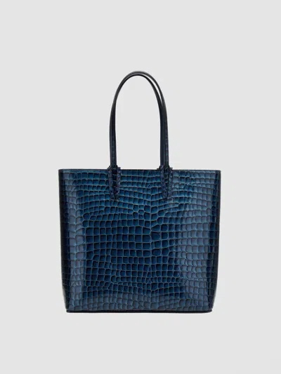 CHRISTIAN LOUBOUTIN TOTE BAGS CHRISTIAN LOUBOUTIN WOMAN COLOR DENIM,F80772028