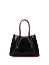 CHRISTIAN LOUBOUTIN TOTE BAG EMBOSSED PATENT CALF LEATHER BIRDY