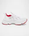 Christian Louboutin Trailnrun Panelled Mesh-knit Sneakers In White