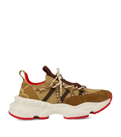 Christian Louboutin Trailnrun Leather Sneakers In Multi