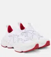 Christian Louboutin Trailnrun Panelled Mesh-knit Sneakers In White