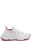 Christian Louboutin Trailnrun Panelled Mesh-knit Sneakers In White
