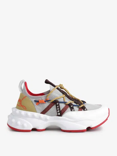 Christian Louboutin Trailnrun Sneakers With Spikes In Multicolor
