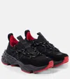 Christian Louboutin Trailrun Donna Red Sole Runner Sneakers In Black