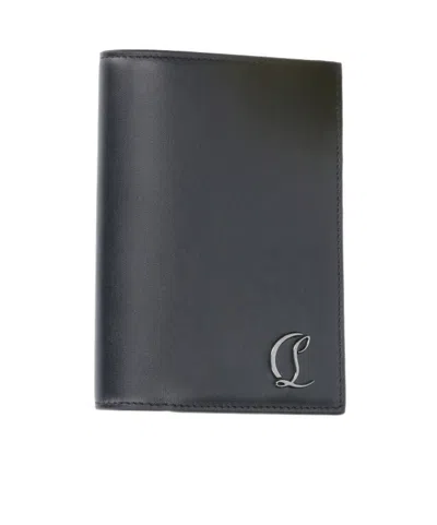 Christian Louboutin Trifold Card Wallet In Black