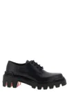 Christian Louboutin Trott Dune Uomo Lugged Plain Toe Derby In Black