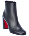 Christian Louboutin Turela 85 Leather Bootie In Black