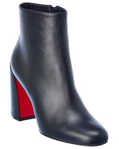 Christian Louboutin Turela 85 Leather Bootie In Black