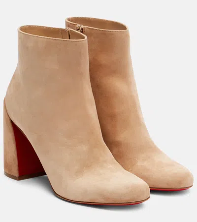 Christian Louboutin Turela 85 Suede Ankle Boots