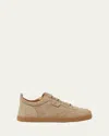 Christian Louboutin Womens Saharienne Tutti Rui Donna Leather Low-top Trainers In Beige